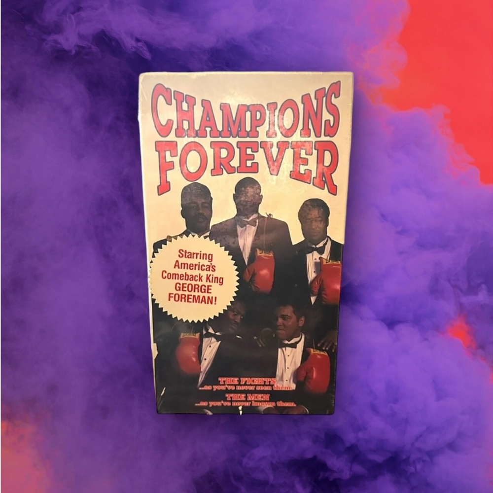 Sealed VHS Muhammad Ali George Foreman Boxing 80s-90s Vintage